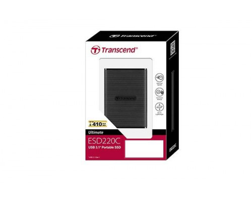 Твердотельный диск 120GB Transcend ESD220C, 3D NAND, USB 3.1,  [R/W - 410/400 MB/s]